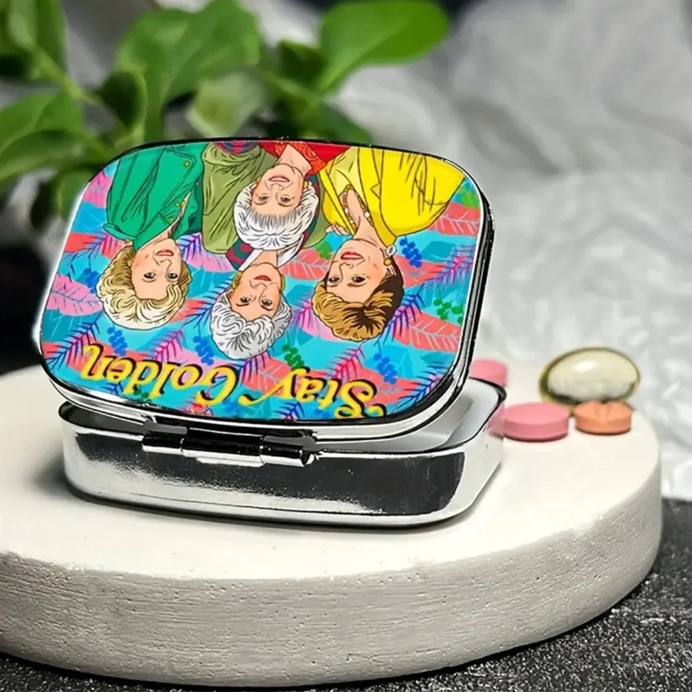 NEW| Pill Box Stay Golden Portable Pill Case Medicine Organizer